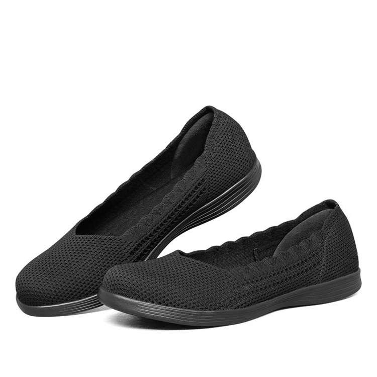High Quality Supplier Spring Summer Ladies Breathable Custom Logo Slip On Flat Loafer Shoes Woman