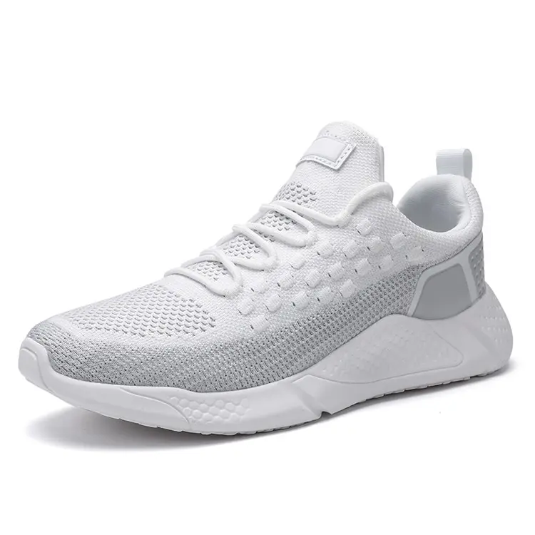 Fashion Footwear OEM ODM Service Outdoor Fly Knit Breathable Sneaker Men Low Price Sport Shoes